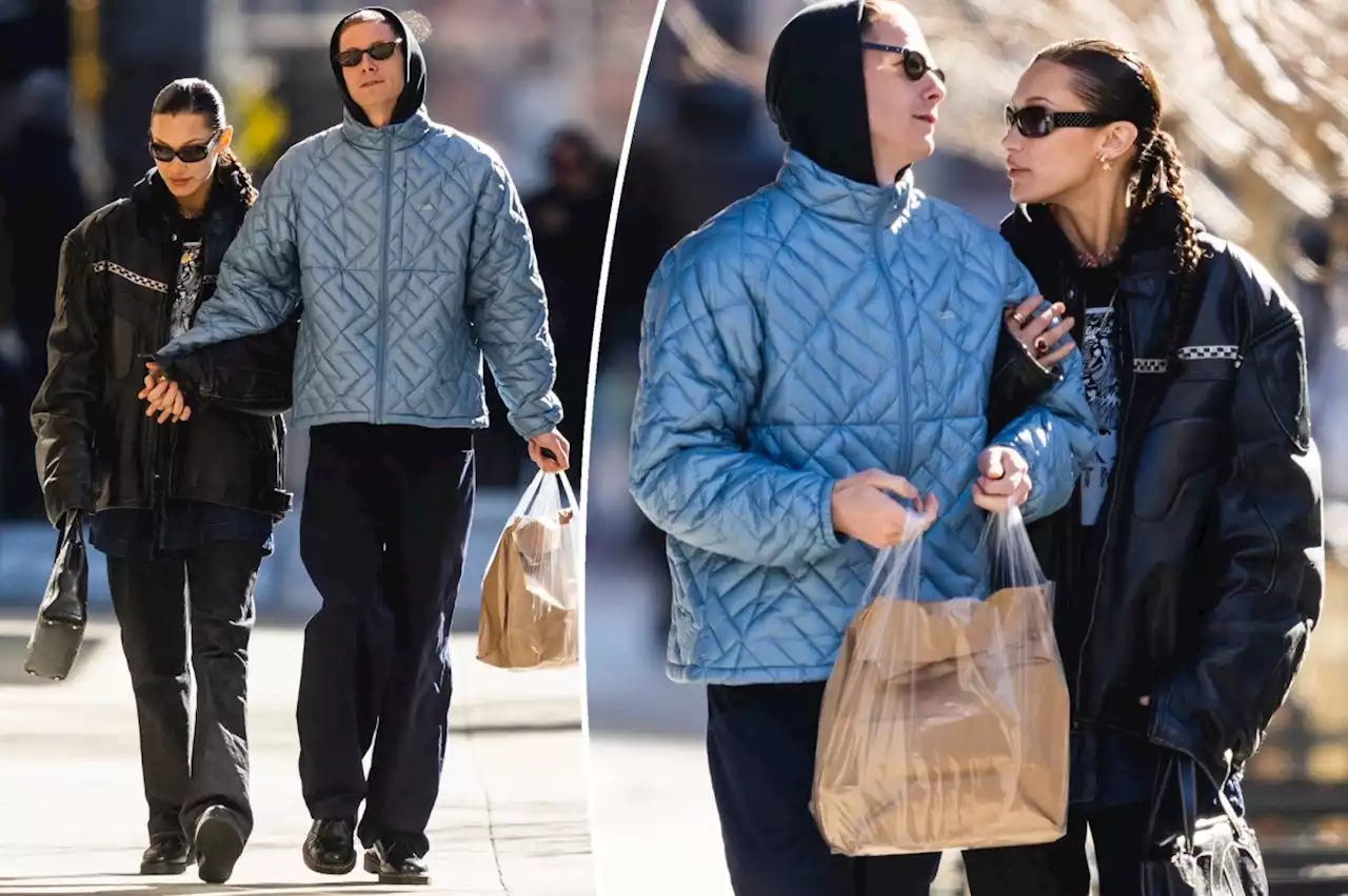 Bella Hadid cozies up to boyfriend Marc Kalman for weekend stroll in NYC