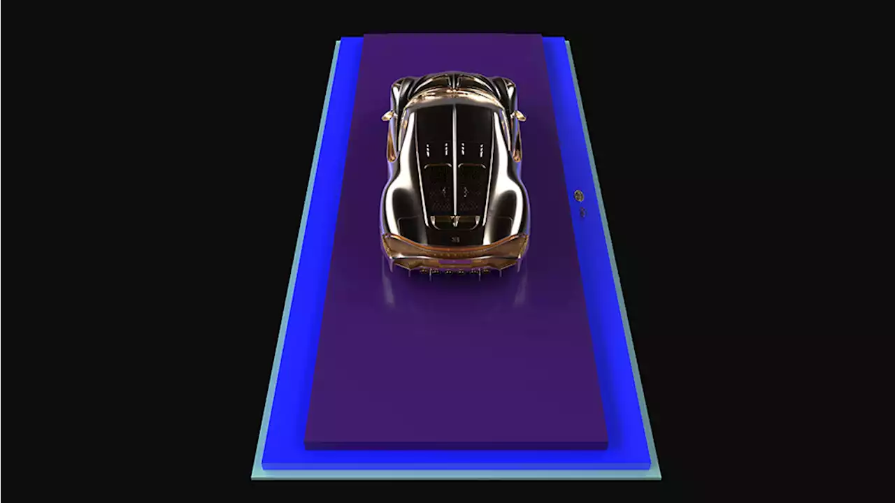 Bugatti Collabs With Asprey on a 24-Karat Rose Gold Sculpture Honoring Its Famed La Voiture Noire Hypercar