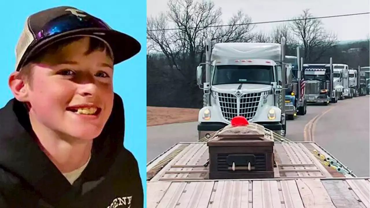 This Truck Convoy Carried a 13-Year-Old’s Coffin