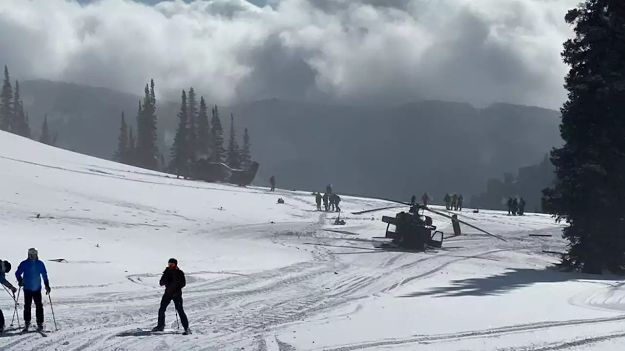 Two Black Hawk helicopters crash near Utah ski resort in training accident