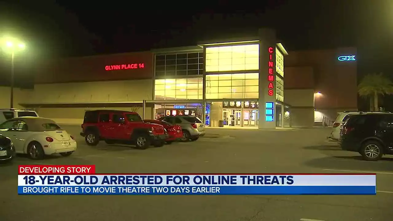 Glynn police: teen brings rifle to movie theater, arrested for terroristic threats