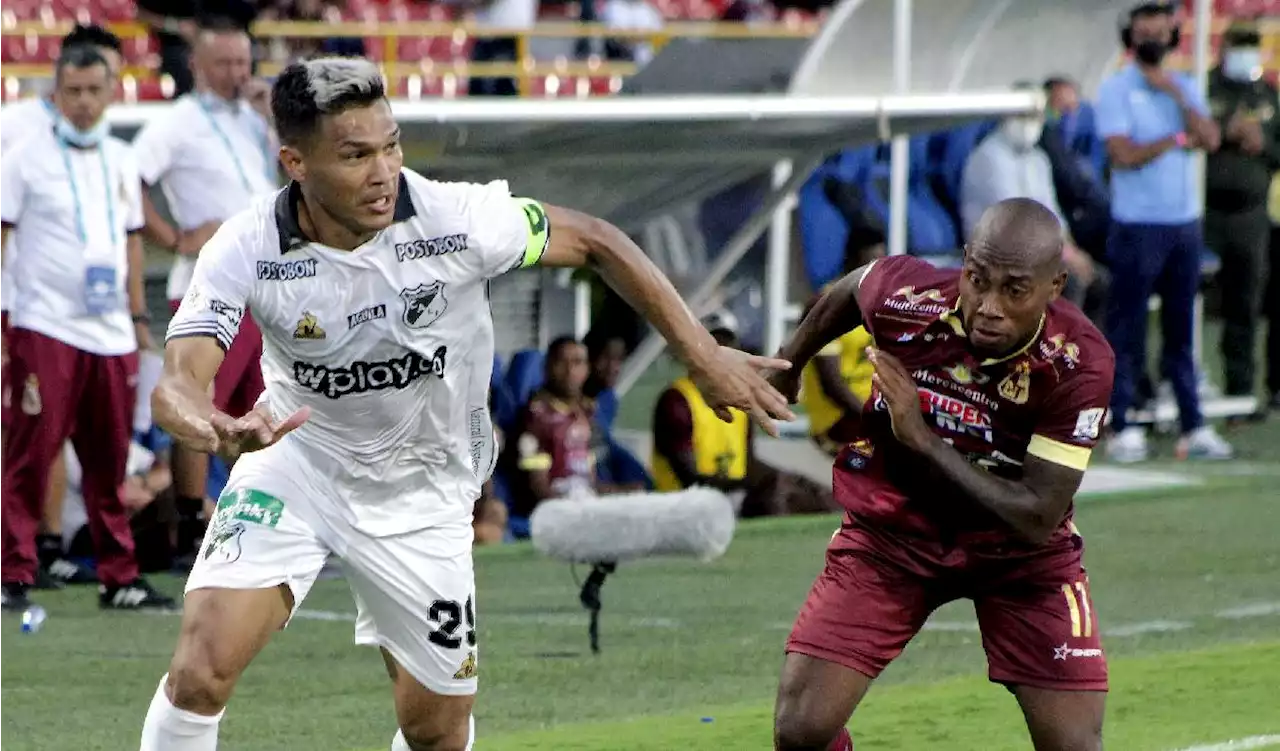 En empate sin goles terminó el primer tiempo de la Superliga entre Tolima y Cali