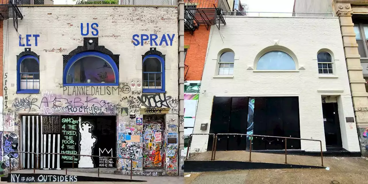 For Decades, Graffiti Writers Paid Tribute to Basquiat by Tagging the Artist's Former Home. Now, It Has Been Mysteriously Whitewashed | Artnet News