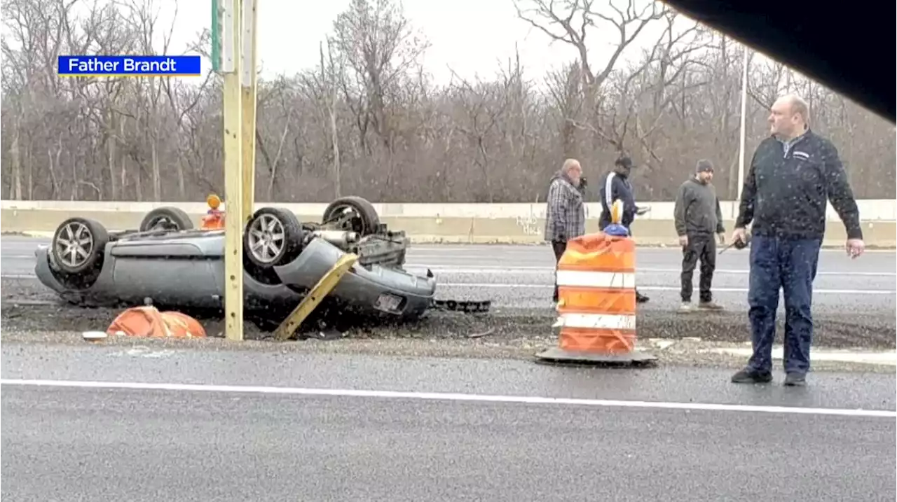 Chicago Police Chaplain Fr. Dan Brandt Lauded For Rushing In To Rescue Trapped Driver In Rollover Crash