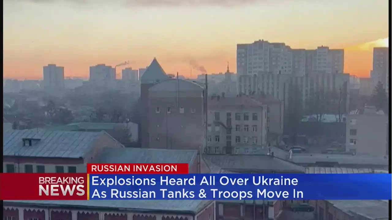 Explosions Heard In Ukraine As Russian Tanks And Troops Move In; 40 People Killed