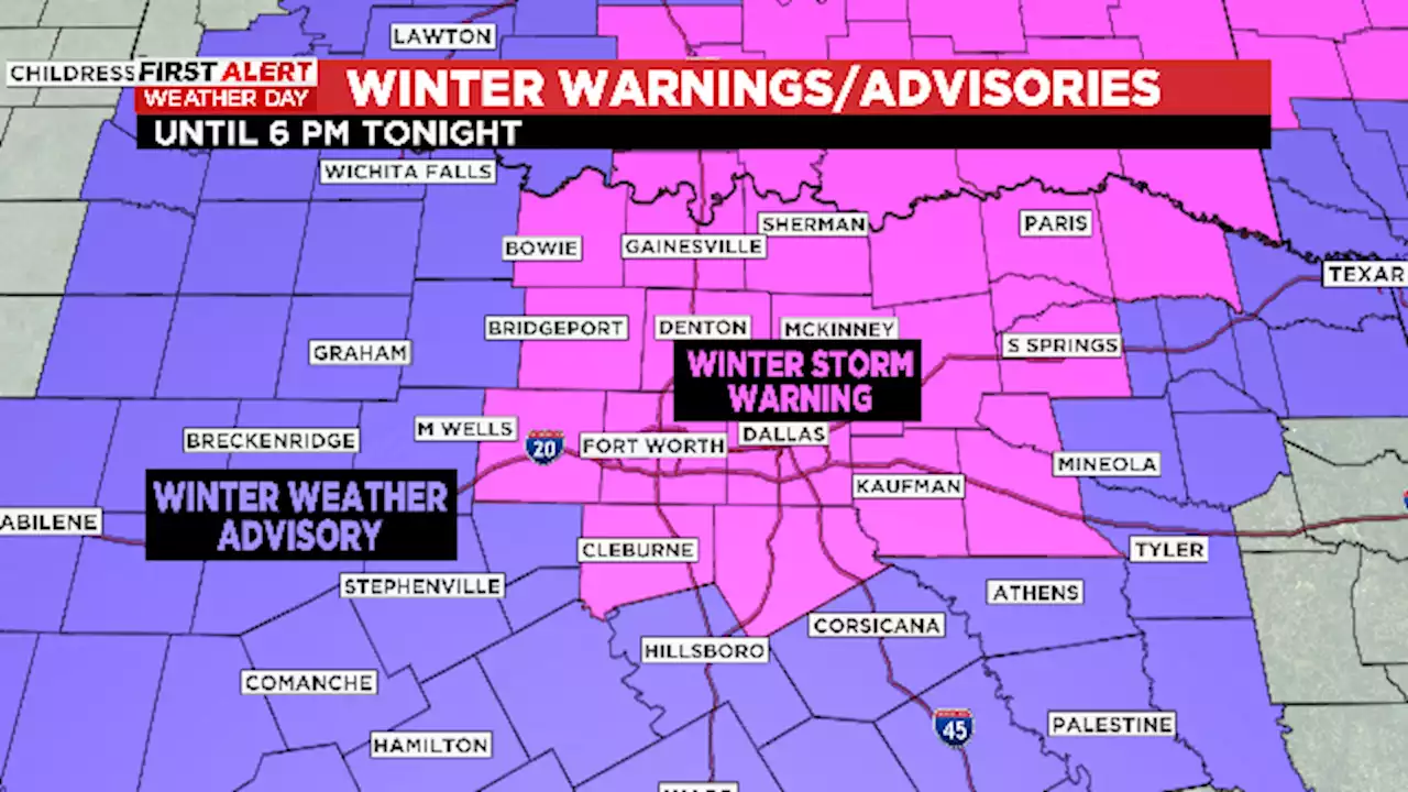 Winter Storm Warning Still In Effect As Freezing Drizzle Moves Out Of North Texas