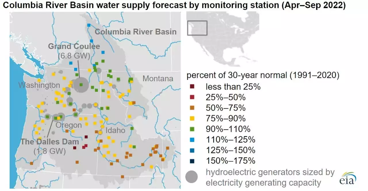 Mixed Water Supply Conditions in the Northwest Affect 2022 Hydropower Outlook