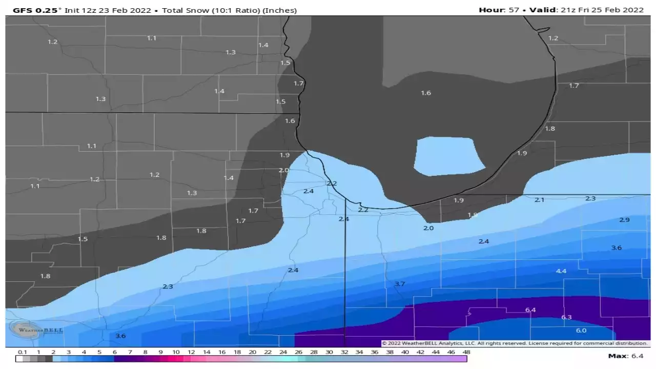 More sticking snow headed to Chicago