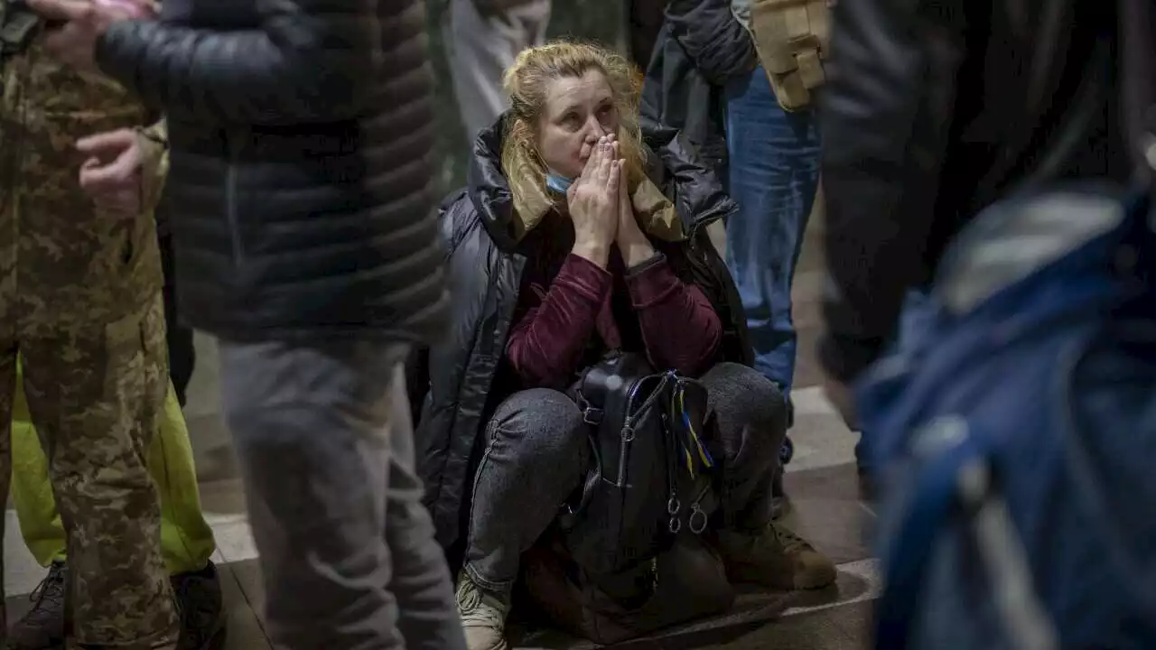 'We need to save our lives': Frightened Ukrainians flee Kyiv after Russia invasion