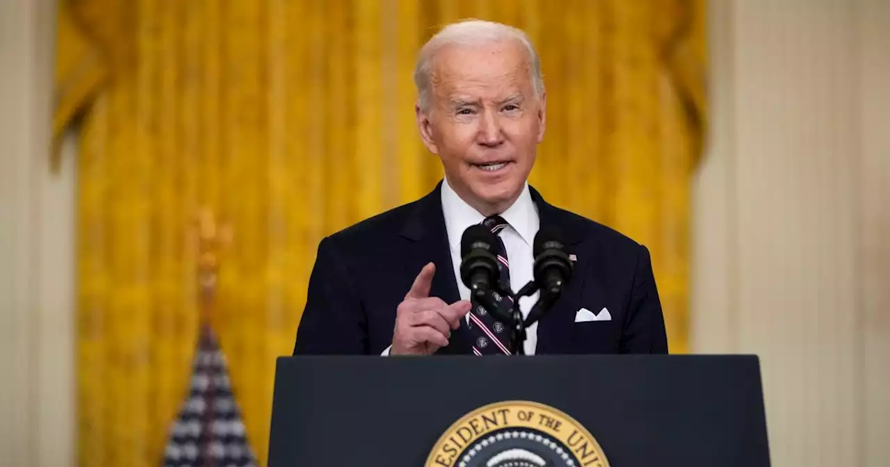 Putin has ‘chosen a premeditated war’ with military operation against Ukraine, Biden says