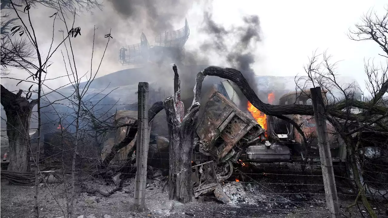 Ukraine says 40 killed so far in Russian attack on country; global financial markets plunge