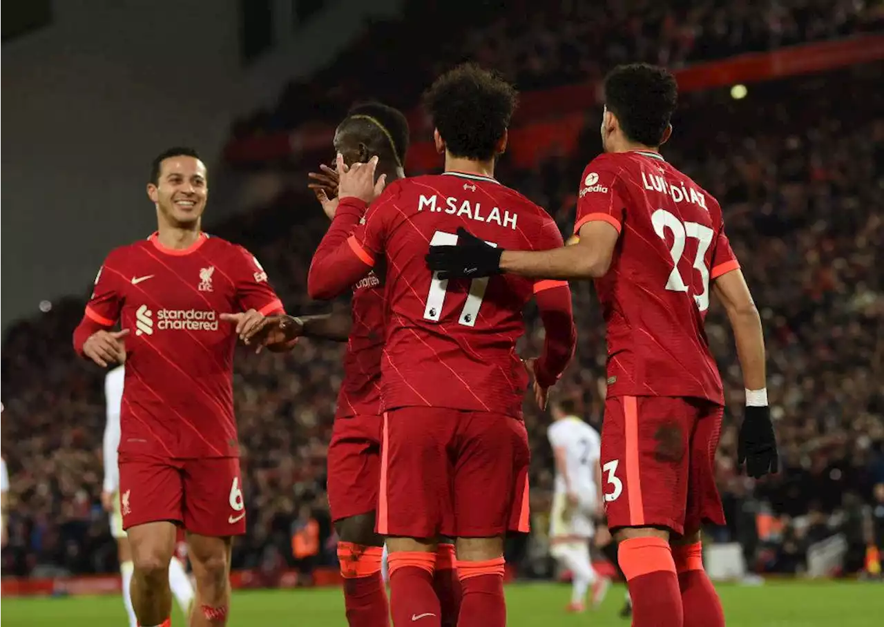 Luis Díaz, protagonista en la goleada del Liverpool al Leeds 6-0