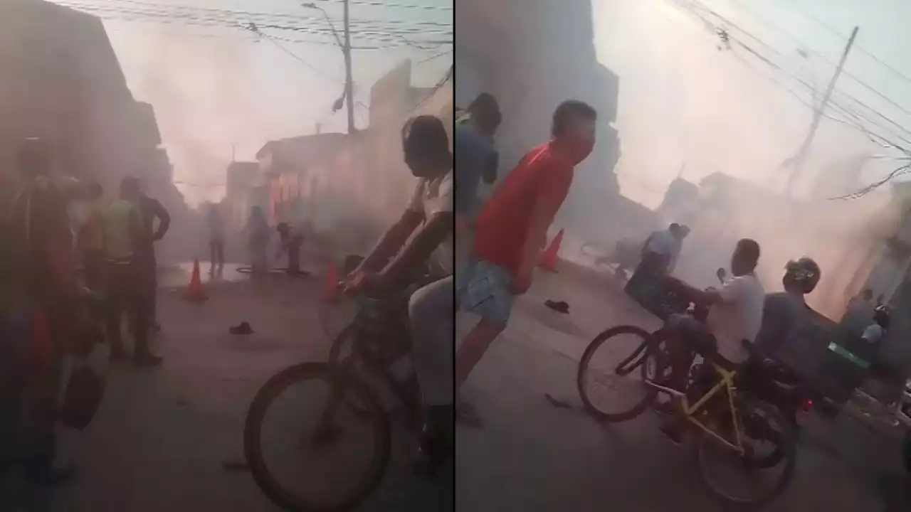 Humo cubrió gran parte del Centro de Barranquilla