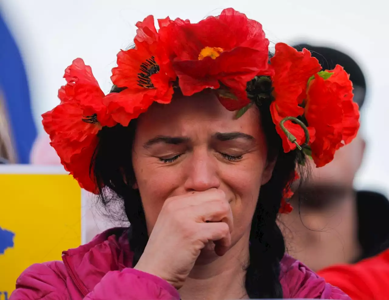 ‘Absolutely terrifying’: Bay Area Ukranians and supporters denounce Russian invasion at San Francisco rally