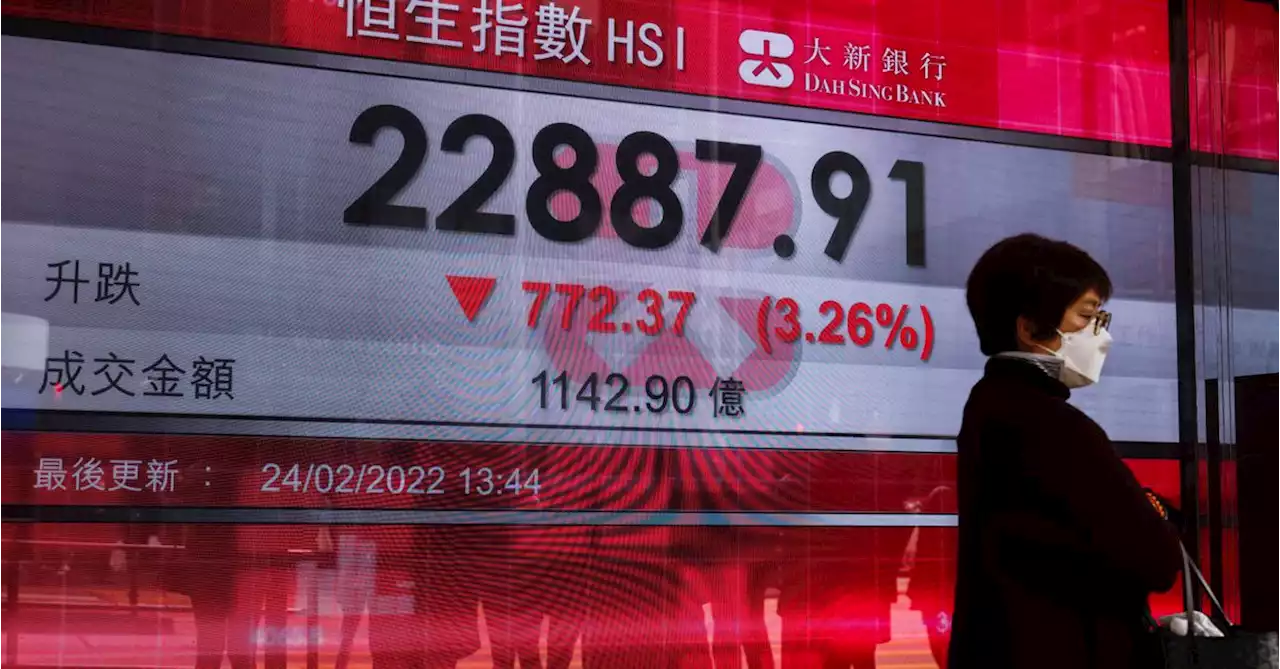 Asian shares track Wall St rally; markets eye long-term Ukraine risk