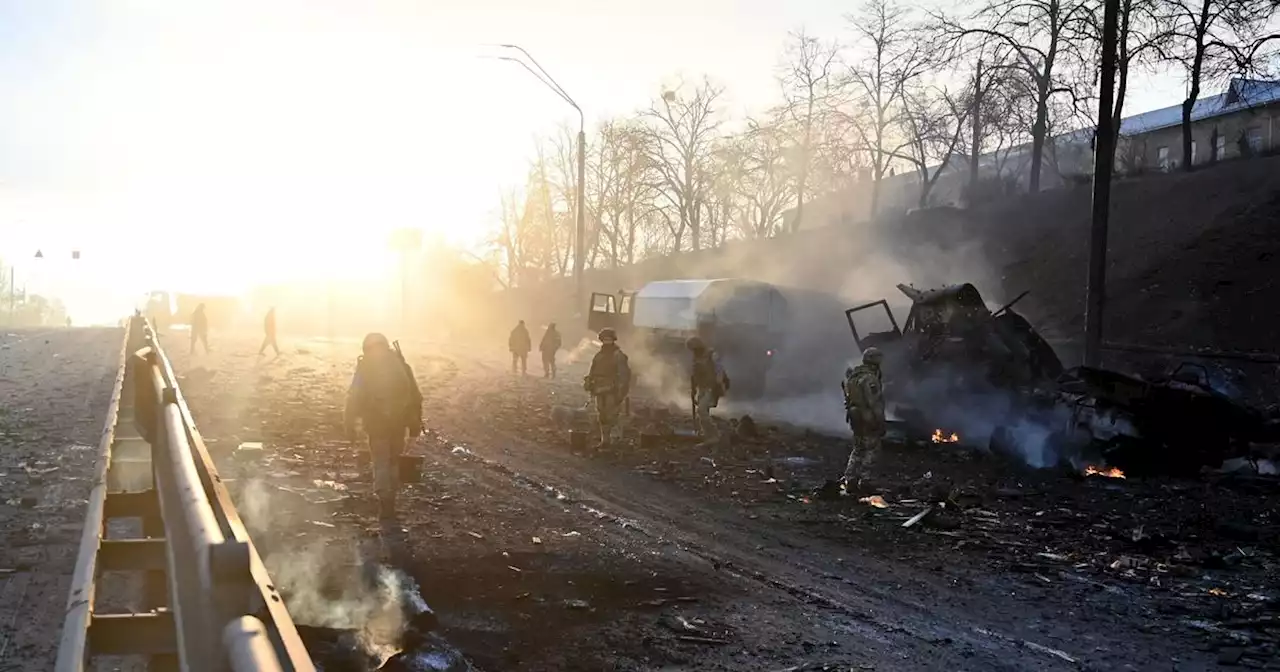 Russia's invasion of Ukraine intensifies with missile attacks and street fighting in Kyiv