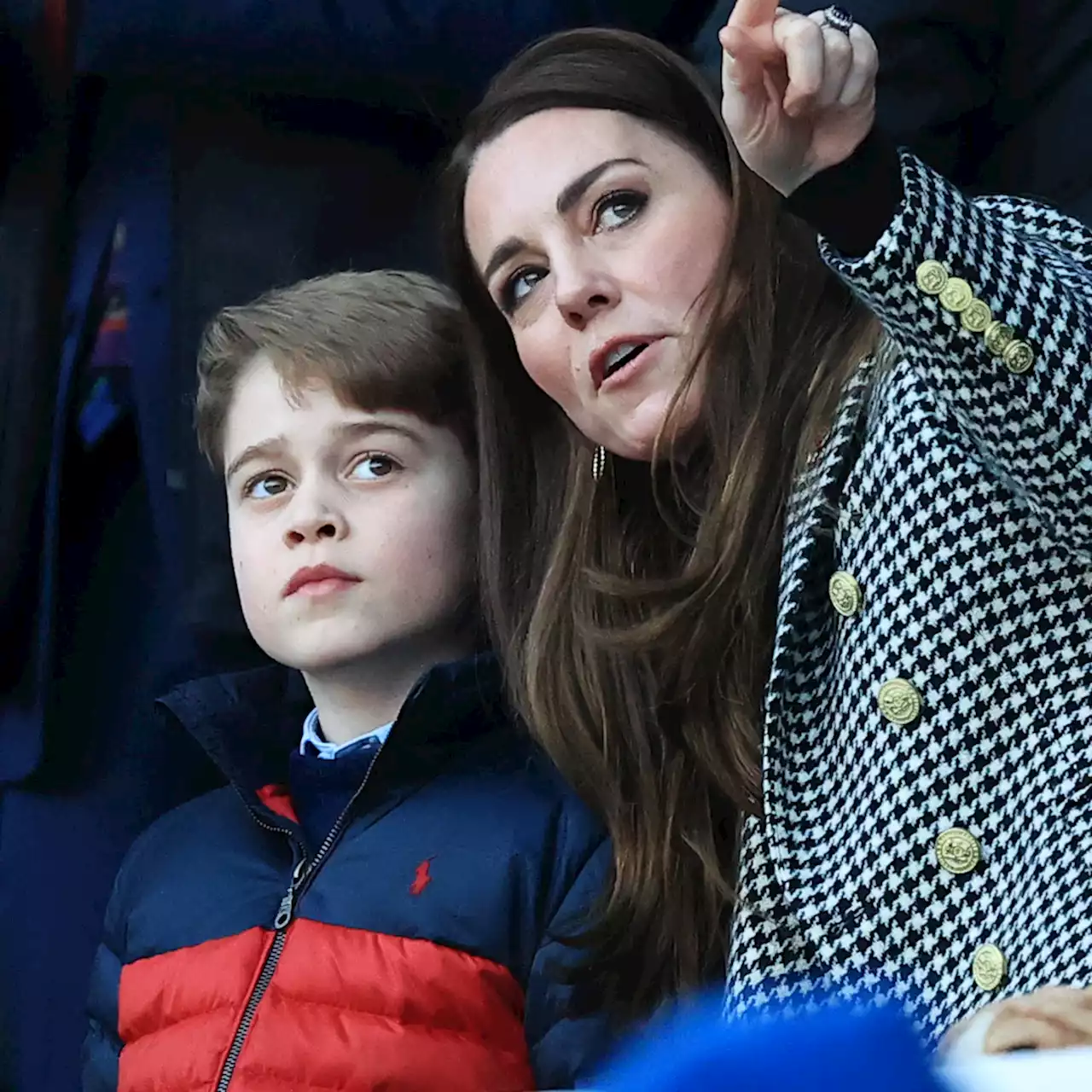 Prince George Makes Surprise Appearance at Rugby Match With Kate Middleton and Prince William - E! Online