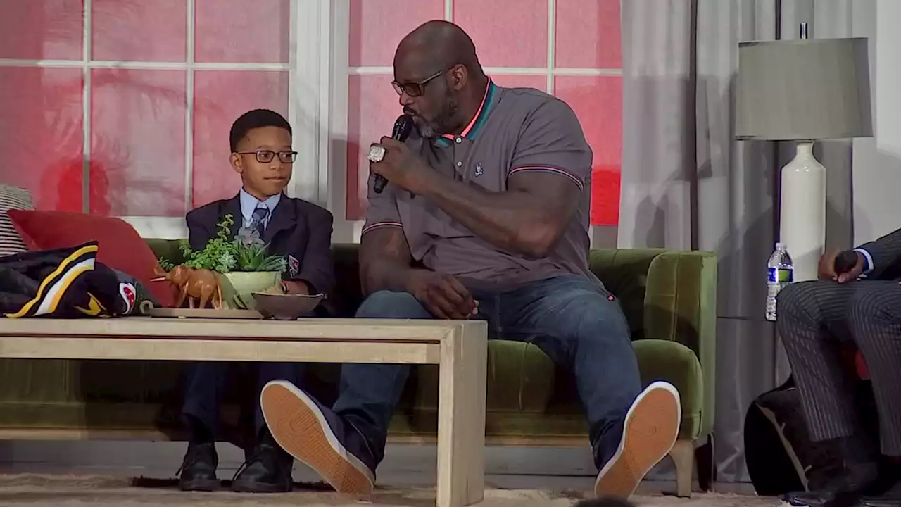 NBA Legend Shaq Shares Advice and Stories With Dallas Students