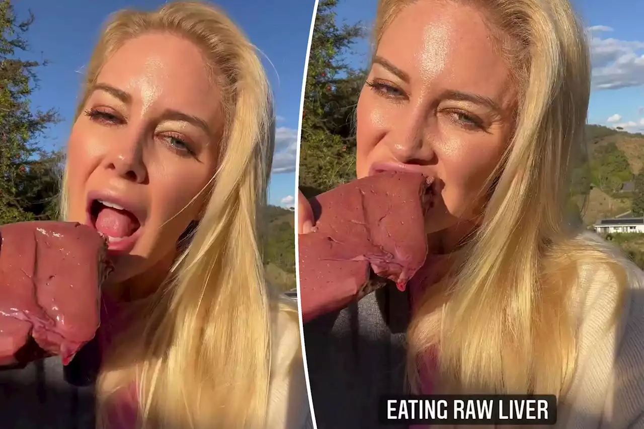 Heidi Montag films herself eating raw liver: ‘You get used to it’