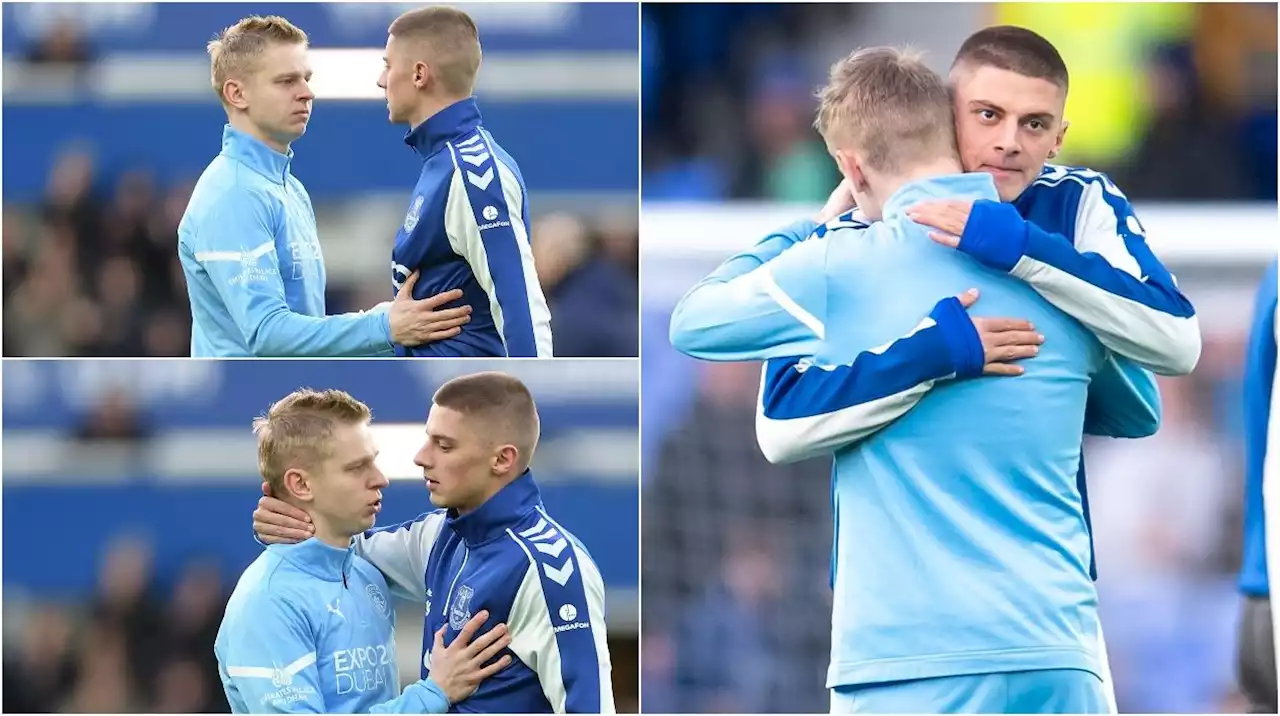 Un abrazo ucraniano en la Premier: Zinchenko y Mykolenko conmovieron hasta las lágrimas