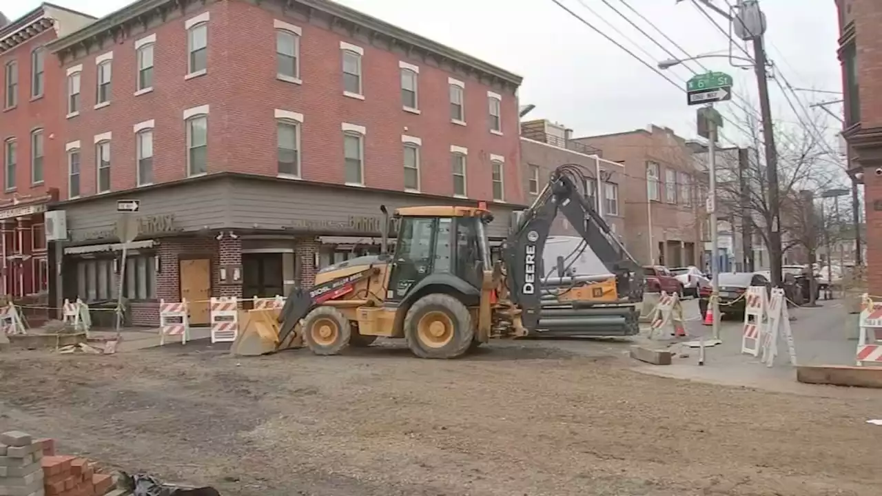 Philadelphia water main break from July still under repair in Queen Village