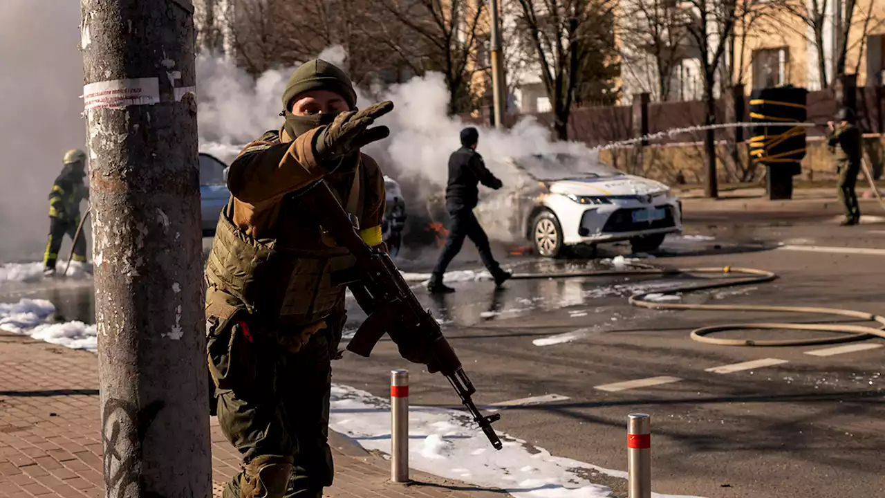 Russia hits Ukraine fuel supplies, airfields in new attacks as 150,000 residents flee country