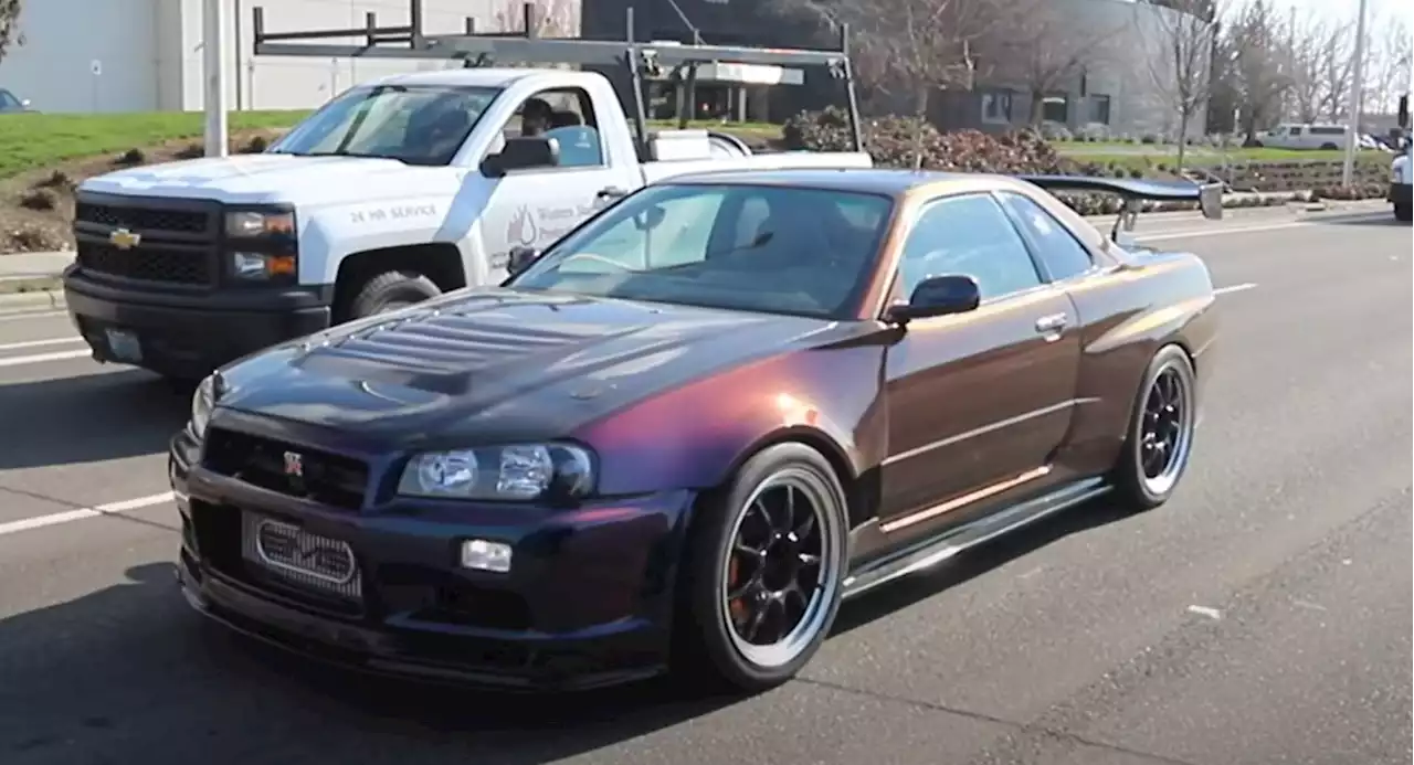 The R34/R35 Skyline GT-R Mashup Is Complete And Costs Less Than You Might Expect | Carscoops