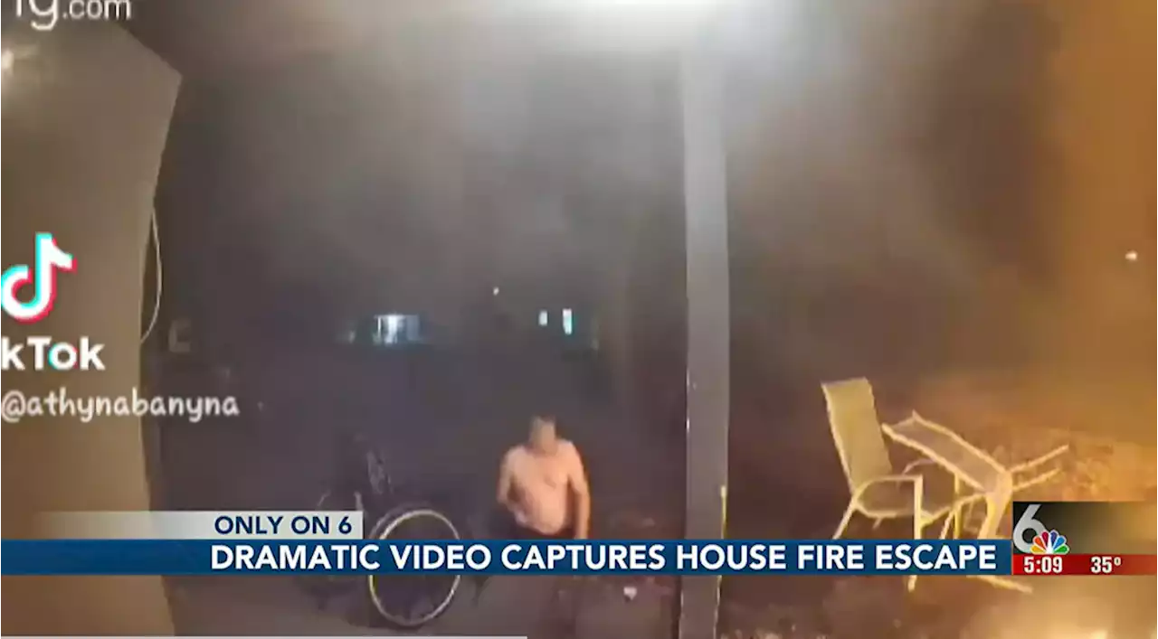 Ring doorbell captures dramatic video of disabled man barely escaping Nebraska house fire