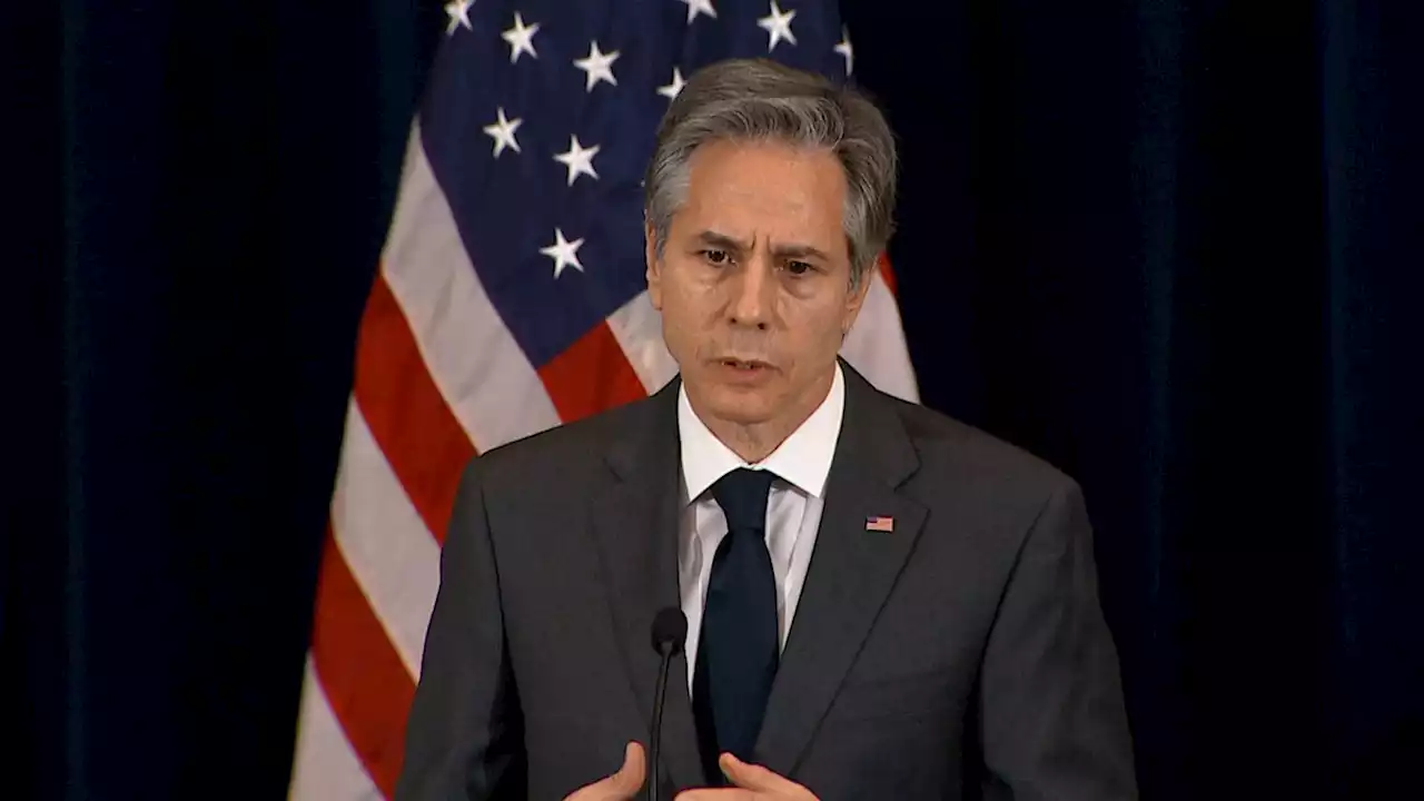 Secretary of state announces the US will send nearly $54 million in humanitarian aid to Ukraine