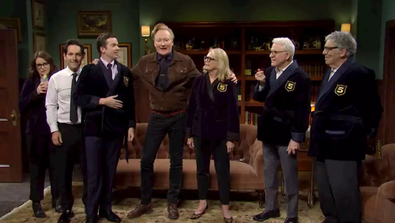 ‘SNL’: Conan O’Brien, Paul Rudd, Steve Martin, Tina Fey, Candice Bergen & Elliott Gould Crash John Mulaney’s Five-Timers Celebration