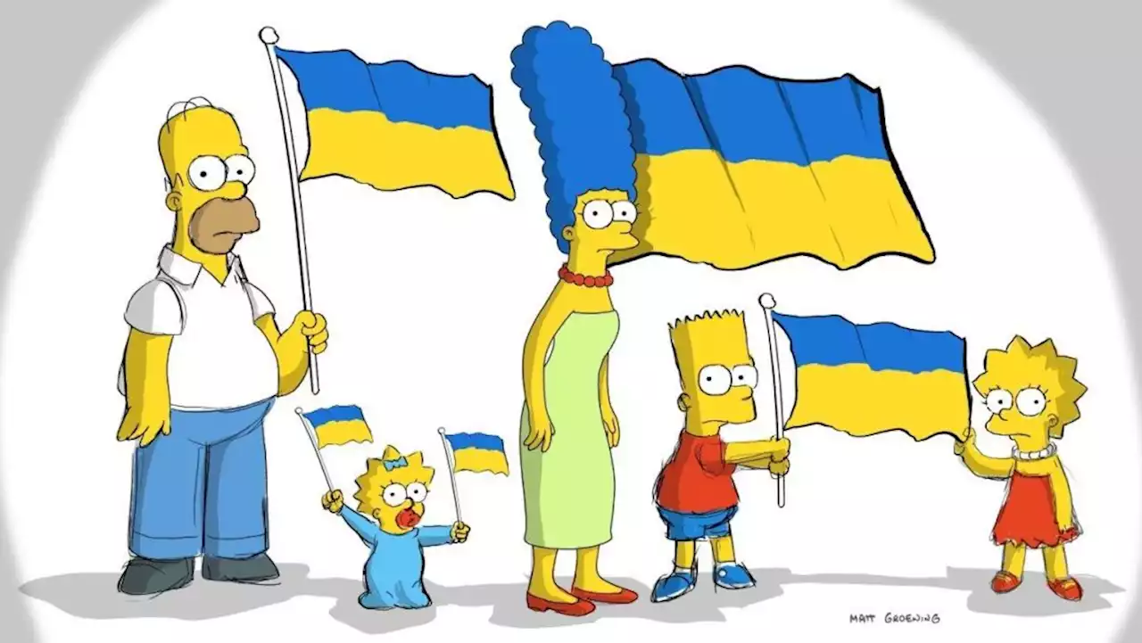 ‘The Simpsons’ Family Raise The Ukrainian Flag In New Cartoon