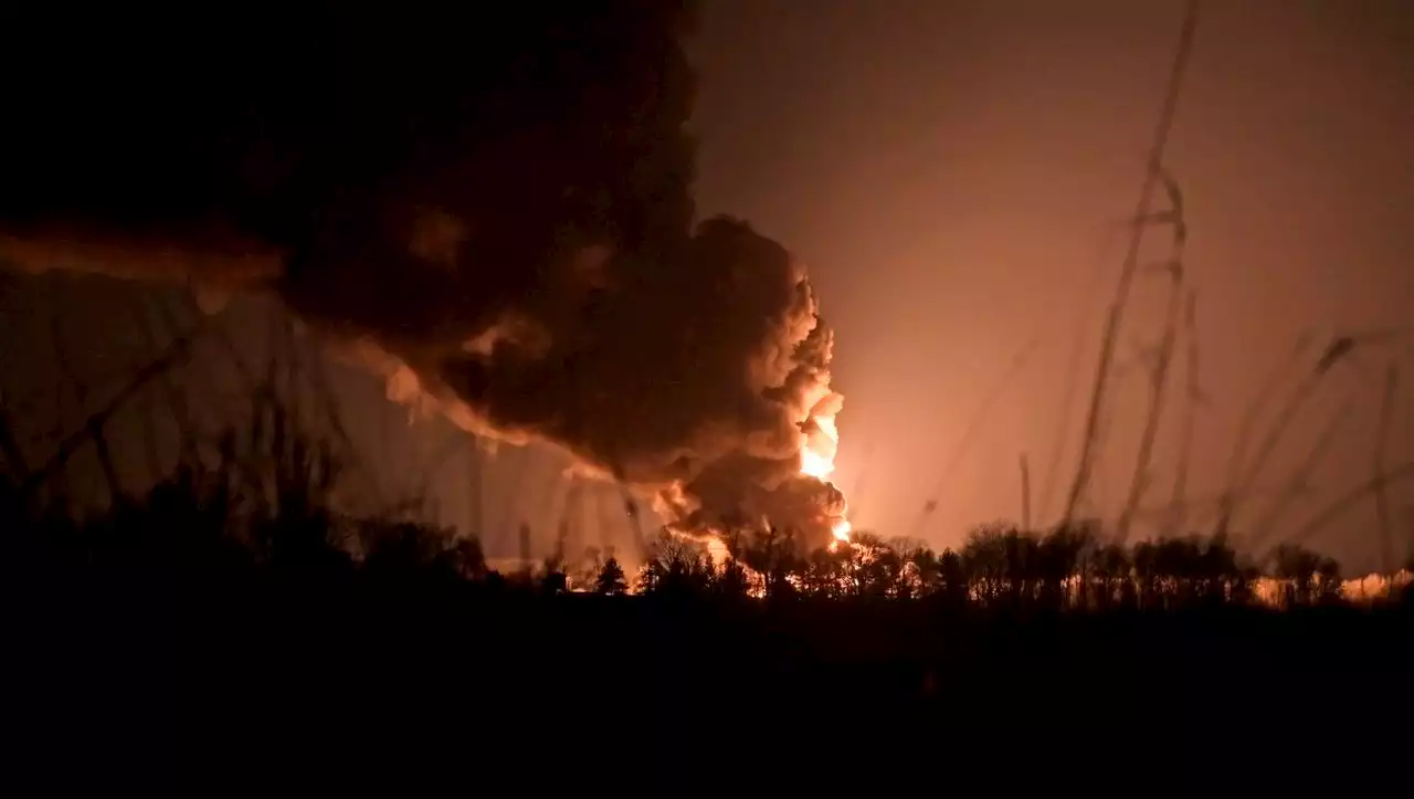 Ukraine: Ölterminal in Flammen - das geschah in der Nacht