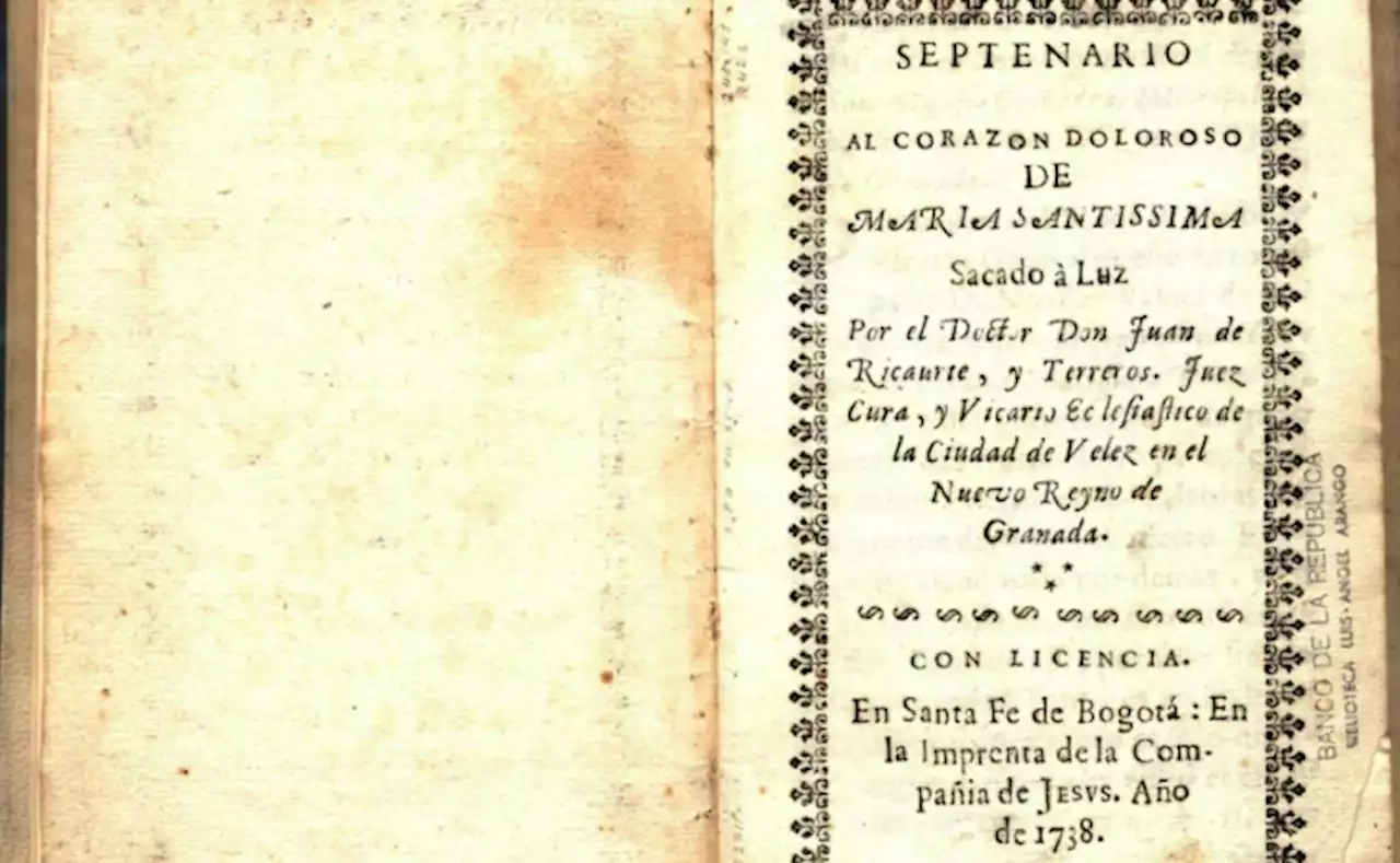 Tras la historia del primer libro impreso en en Santa Fe de Bogotá