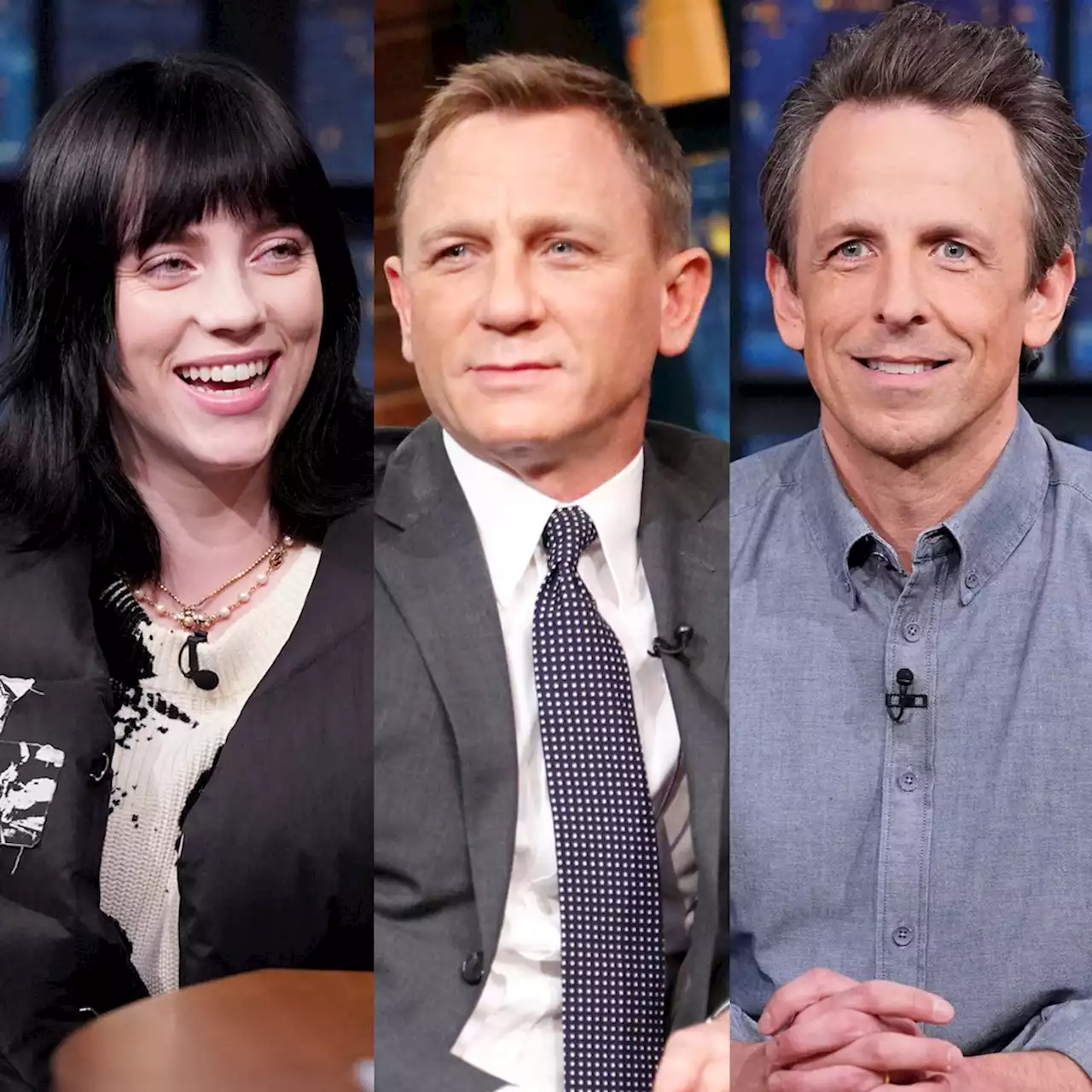 Watch Billie Eilish and Seth Meyers Bond Over Their Shared Love for Daniel Craig - E! Online