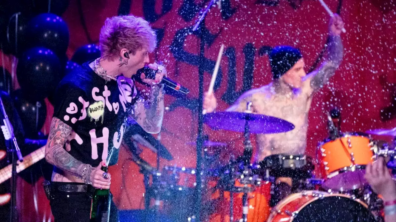 Travis Barker and Machine Gun Kelly Join Avril Lavigne Onstage in L.A