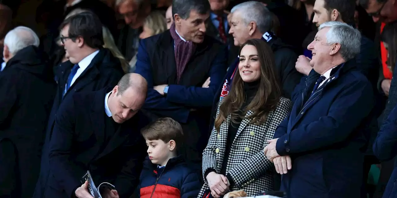 Prince George Joins Prince William and Kate Middleton at Rugby Match