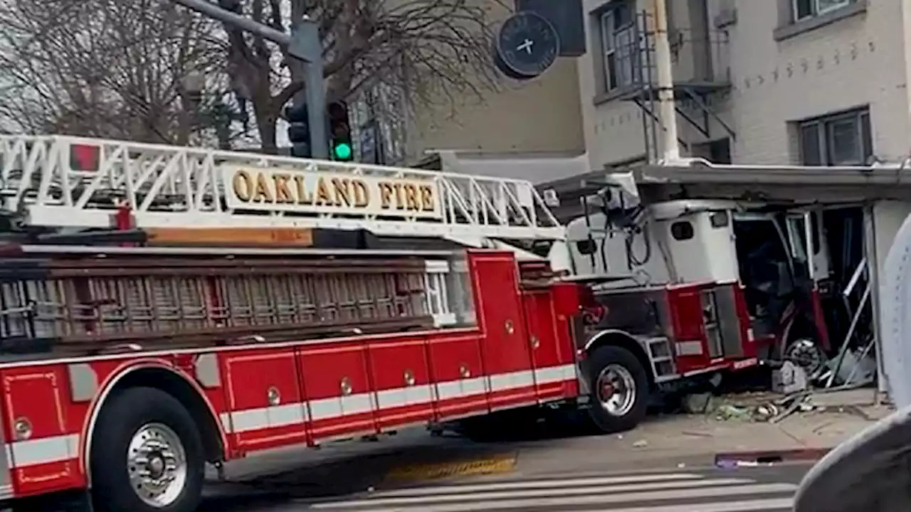 Three Oakland Firefighters Injured After Truck Careens Into Building