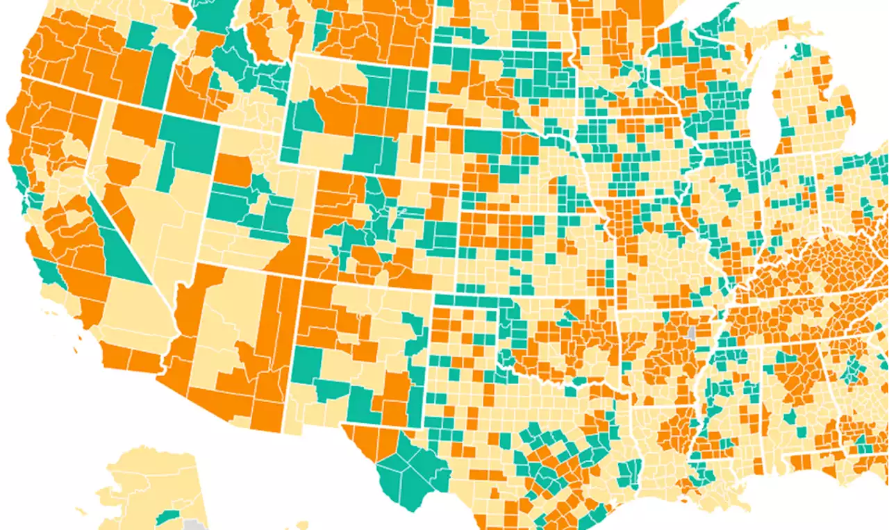 Map: New mask guidelines for the U.S., county by county