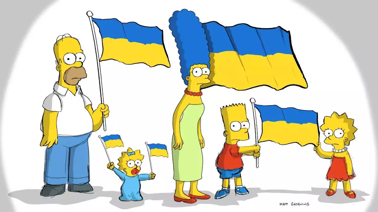 ‘The Simpsons’ show solidarity with Ukraine