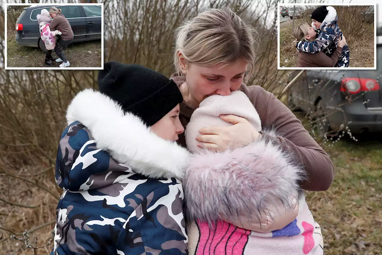 Ukrainian mom reunited with kids after heroic stranger helped them at Hungary border