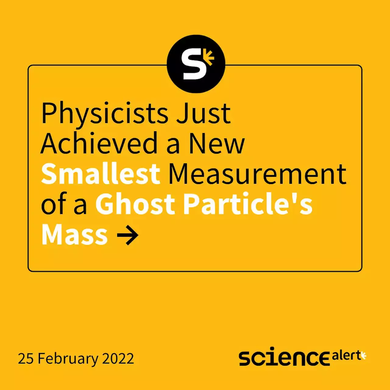 Physicists Just Achieved a New Smallest Measurement of a Ghost Particle's Mass