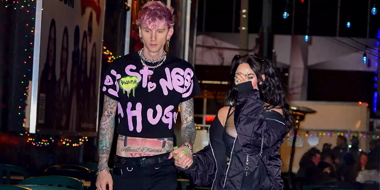 Megan Fox and Machine Gun Kelly Dressed Like a Punk Couple For Up Avril Lavigne Concert