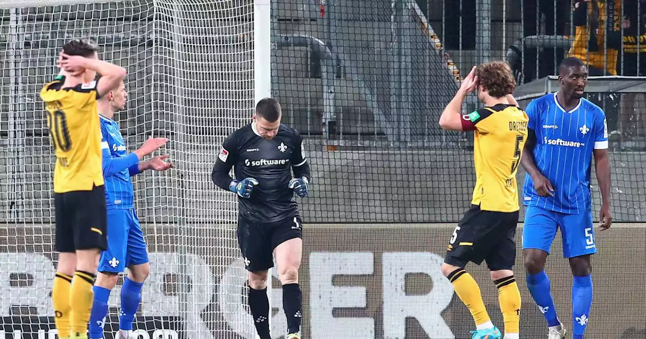 2. Bundesliga: Dynamo Dresden - Darmstadt 98 0:1, Last-Minute-Sieg