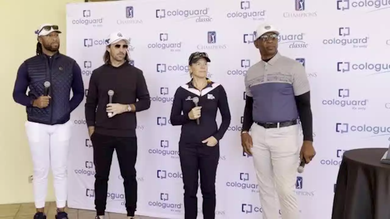 Watch Now: Annika Sorenstam, Larry Fitzgerald, Eric Dickerson and Jake Owen talk golf at Cologuard Classic