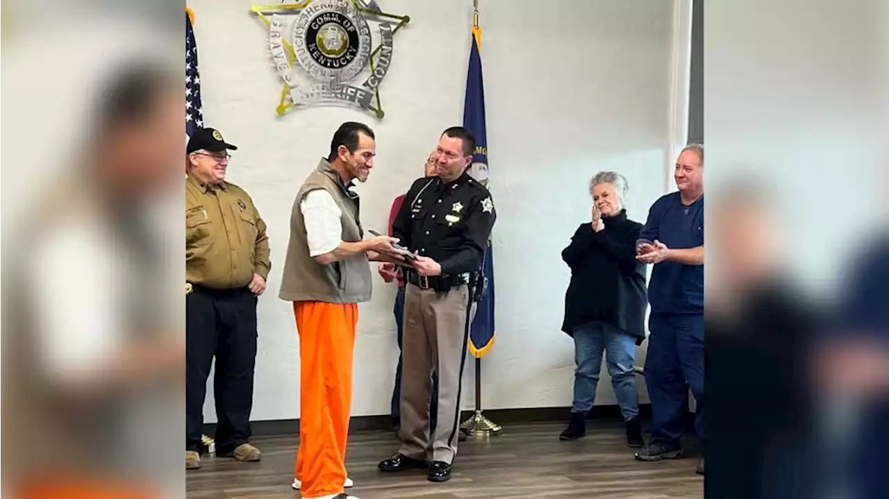 Inmate honored for saving lives when tornado hit Ky. candle factory