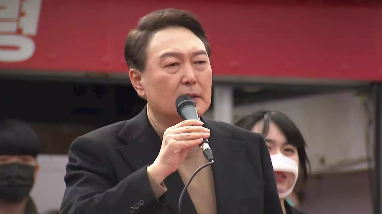 尹, 포항에서 유세 재개...'與 정치개혁안, 국민 기만'