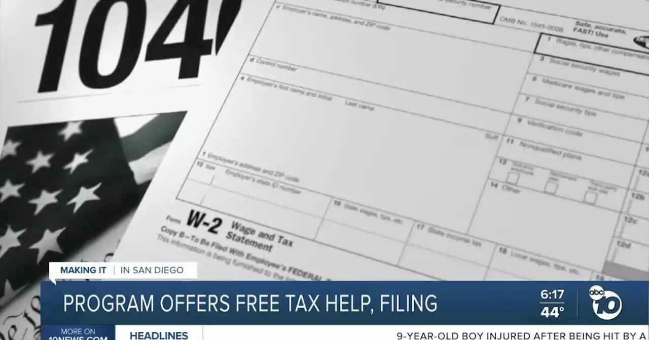 San Diego County program offers free tax help, filing