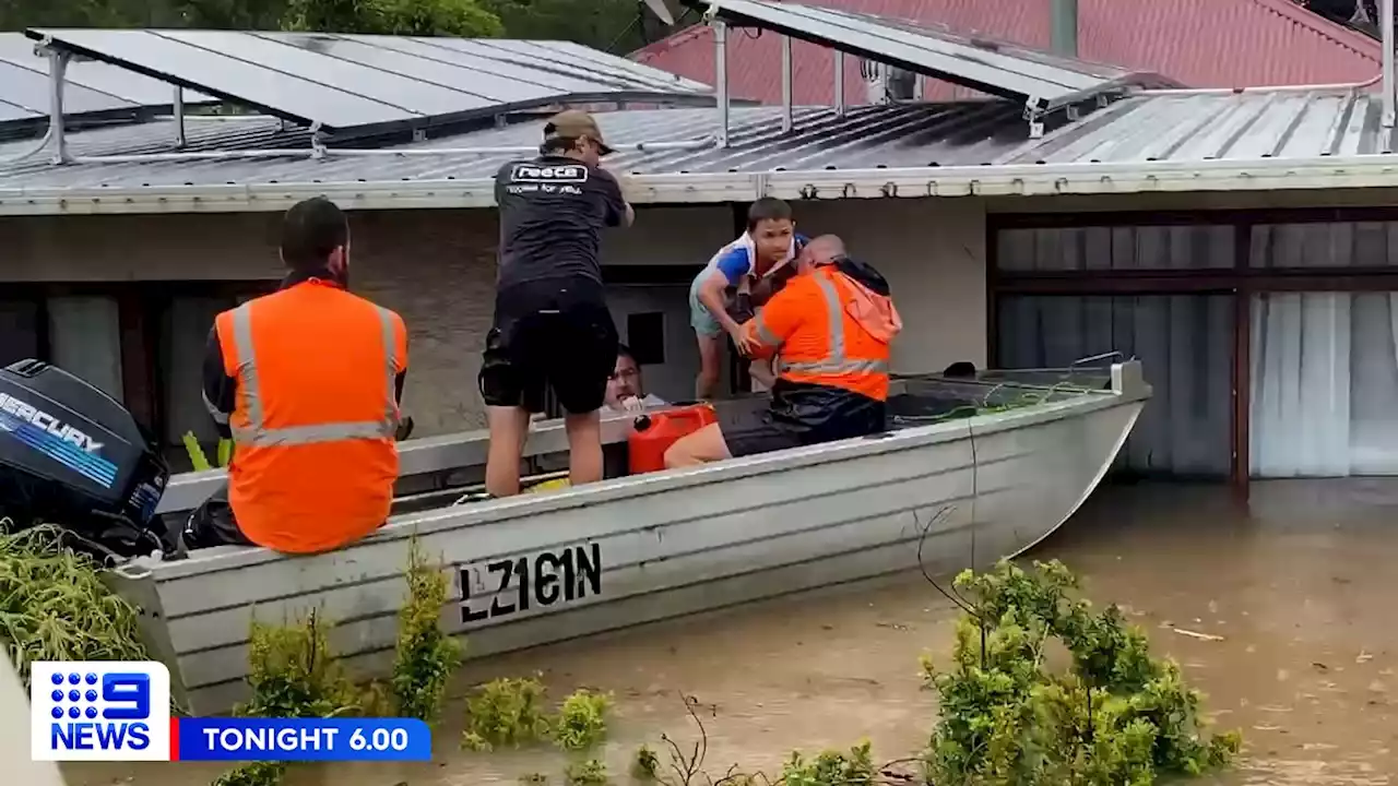 Residents trapped on roofs as flood crisis drowns Lismore