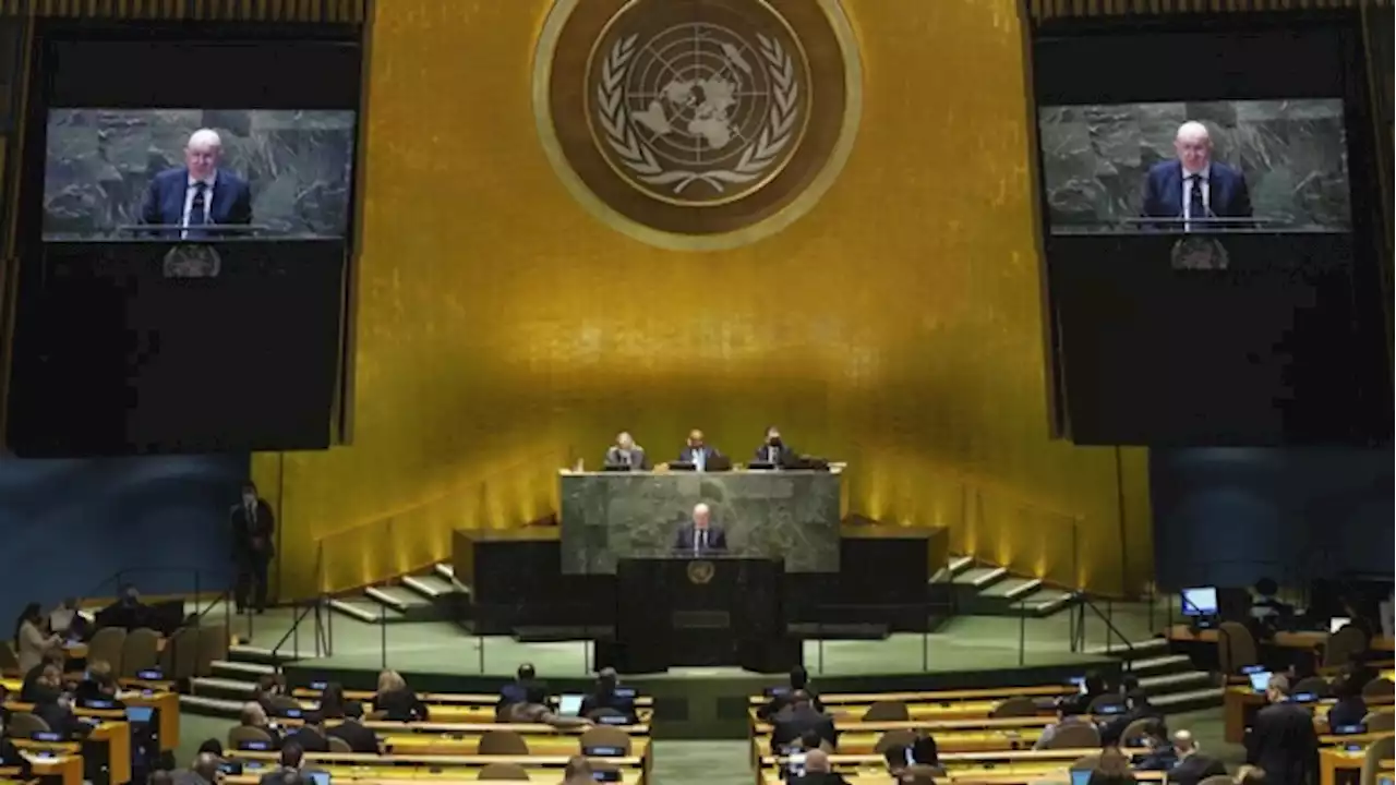 At rare UN session, Russia is pressed to stop war in Ukraine