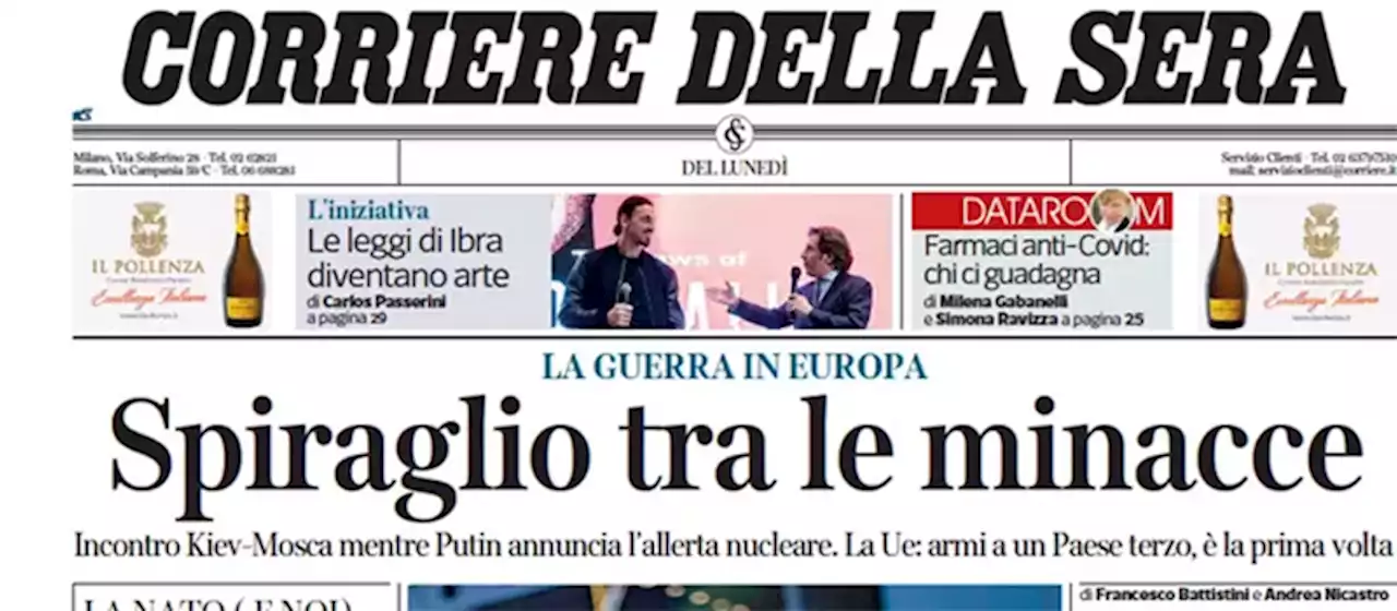 Le prime pagine di oggi - Il Post